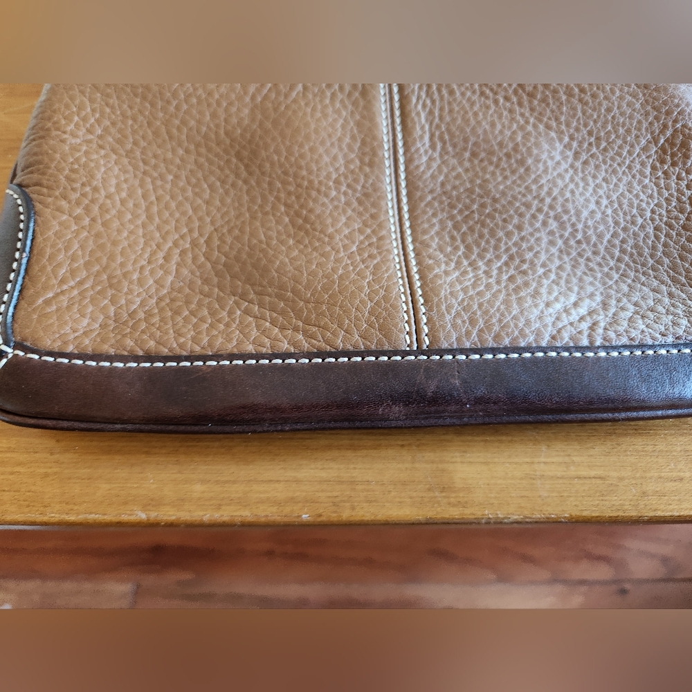 Dooney & Bourke Brown Leather Shoulder Bag - Picture 3 of 8